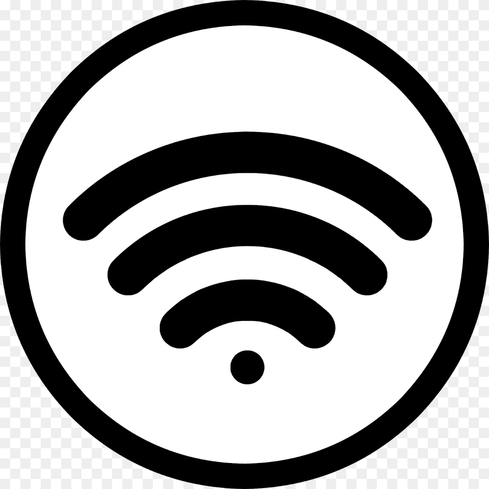 Wireless Connection Icon, Stencil, Disk Png