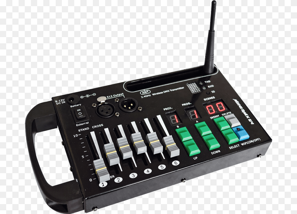 Wireless Dmx Controler 54 Channels 4 Slides Afx W Dmx54 Wireless 54 Channel Dmx Controller, Electronics, Camera Free Png