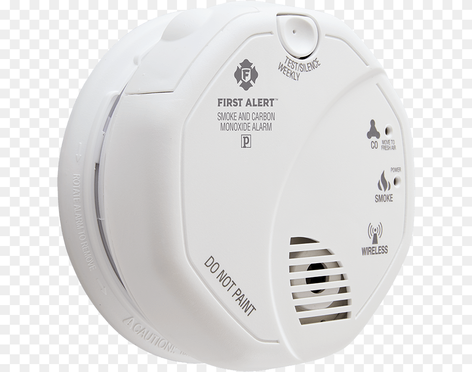 Wireless Smoke And Carbon Monoxide Alarm First Alert Carbon Monoxide Detector, Device, Appliance, Electrical Device Png Image
