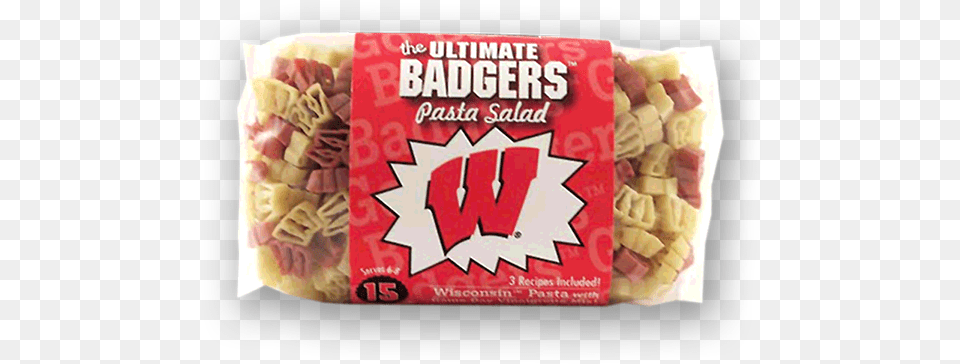 Wisconsin Badgers Pasta Salad Ncaa Wisconsin Badgers 8 By 8 Inch Diecut Colored Decal, Food, Snack, Dynamite, Weapon Free Transparent Png