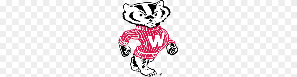 Wisconsin Badgers Primary Logo Sports Logo History, Baby, Person, Animal, Wildlife Free Png