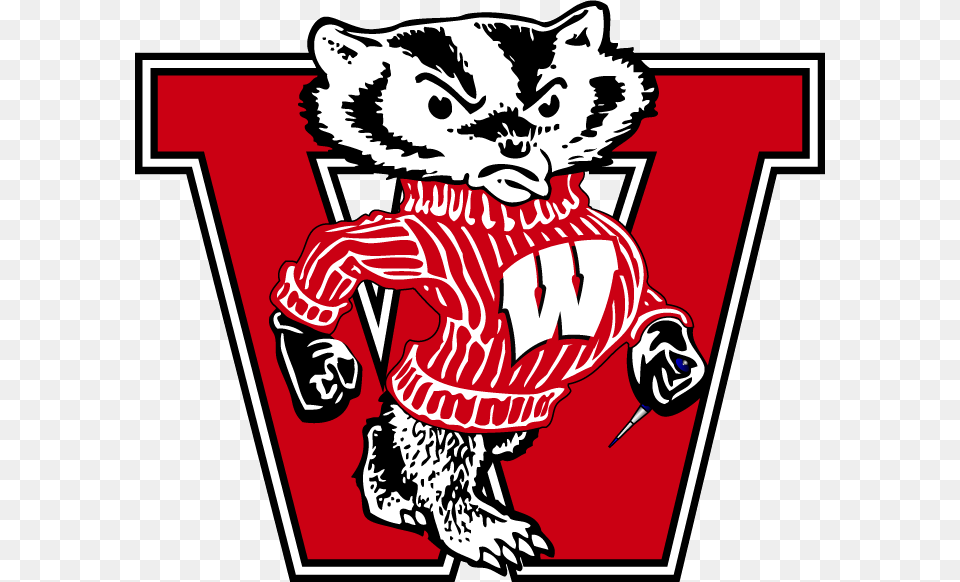 Wisconsin Badgers Vintage Logo, Baby, Person, Face, Head Png Image