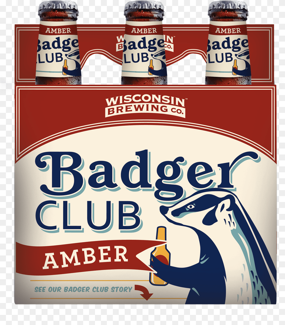 Wisconsin Brewing Badger Club, Alcohol, Beer, Lager, Beverage Png Image