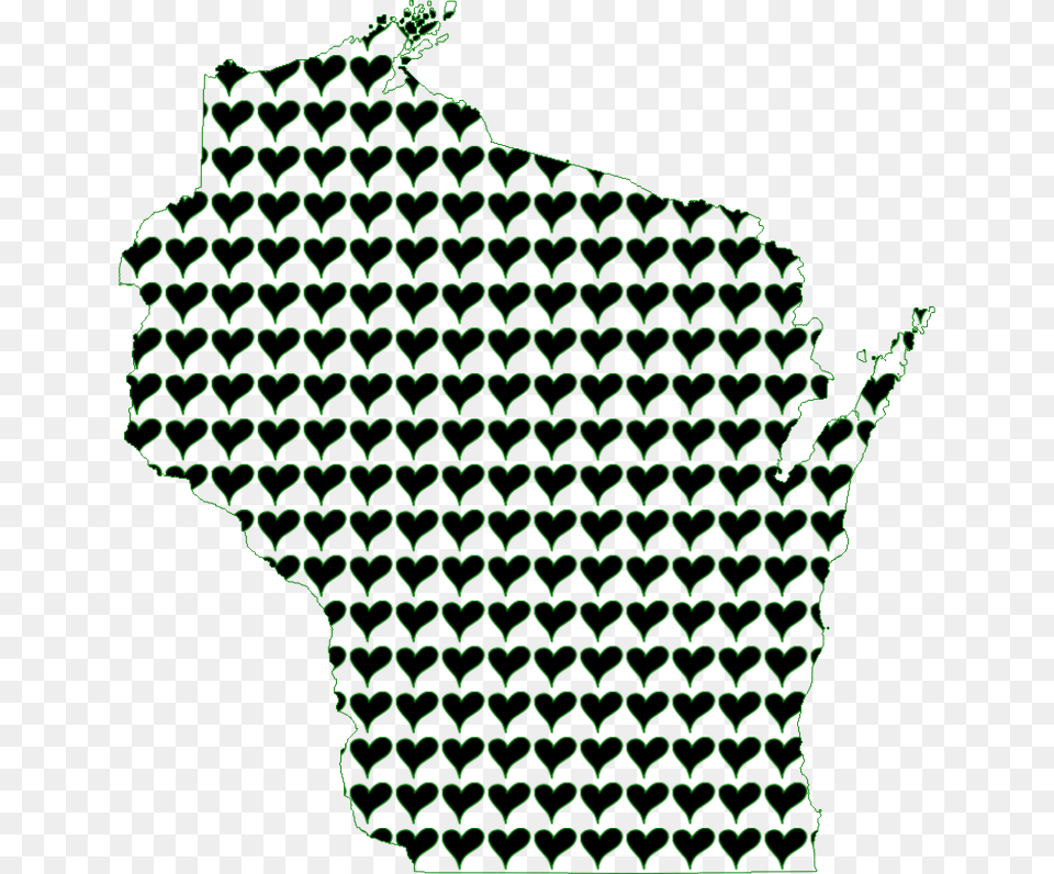Wisconsin Love Pattern Png Image