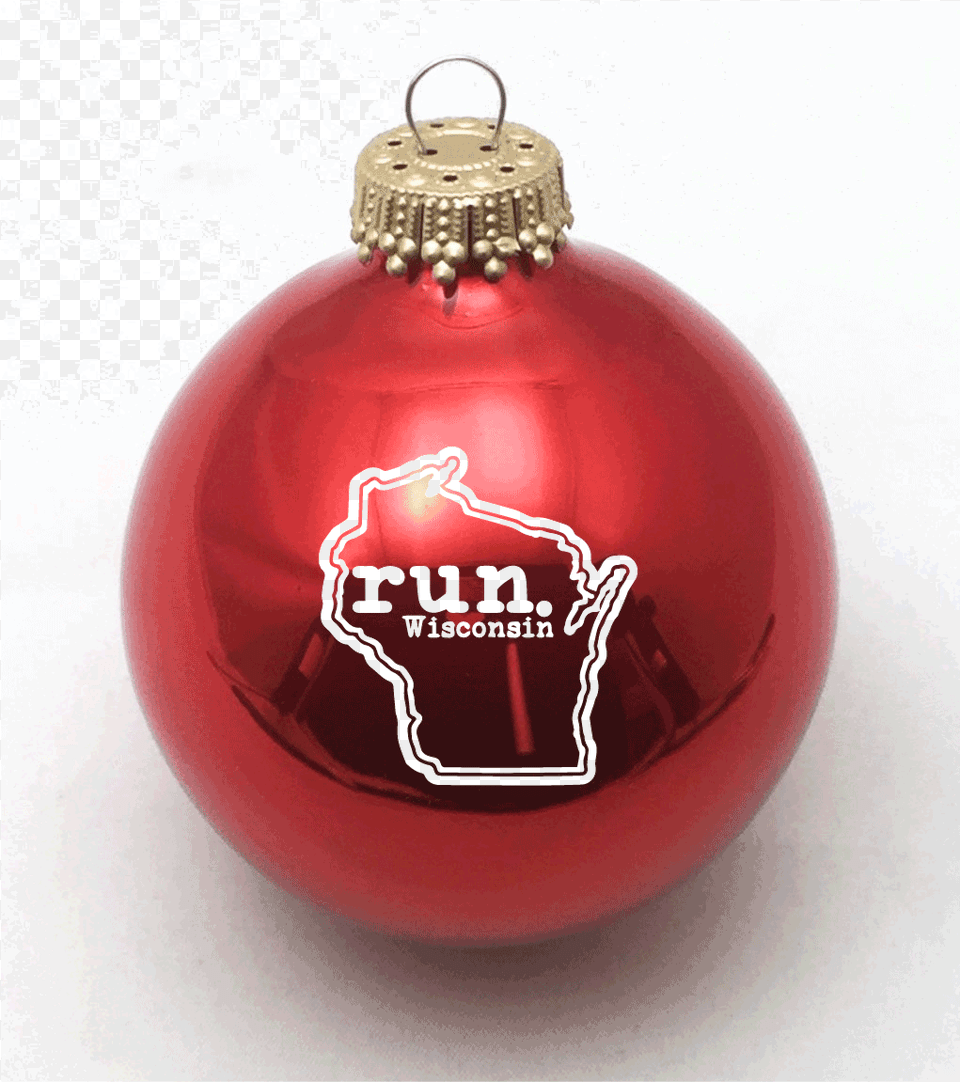 Wisconsin Run State Outline Christmas Ornament Christmas Ornament, Accessories, Food, Ketchup Free Png
