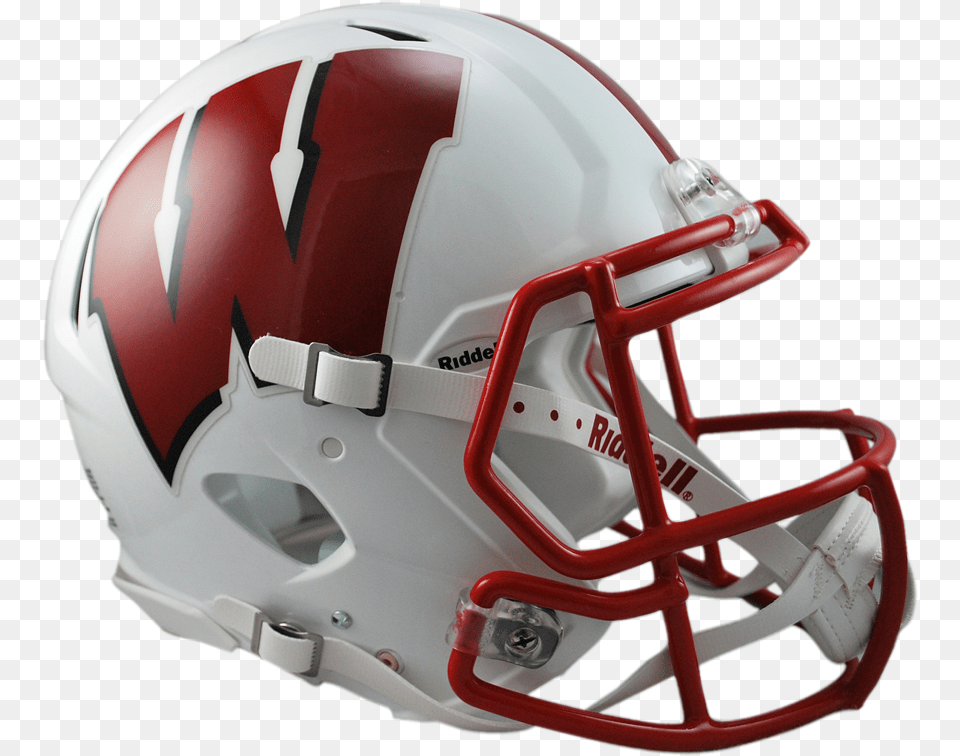Wisconsin Speed Authentic Helmet Wisconsin Football Helmet, American Football, Football Helmet, Sport, Person Free Png