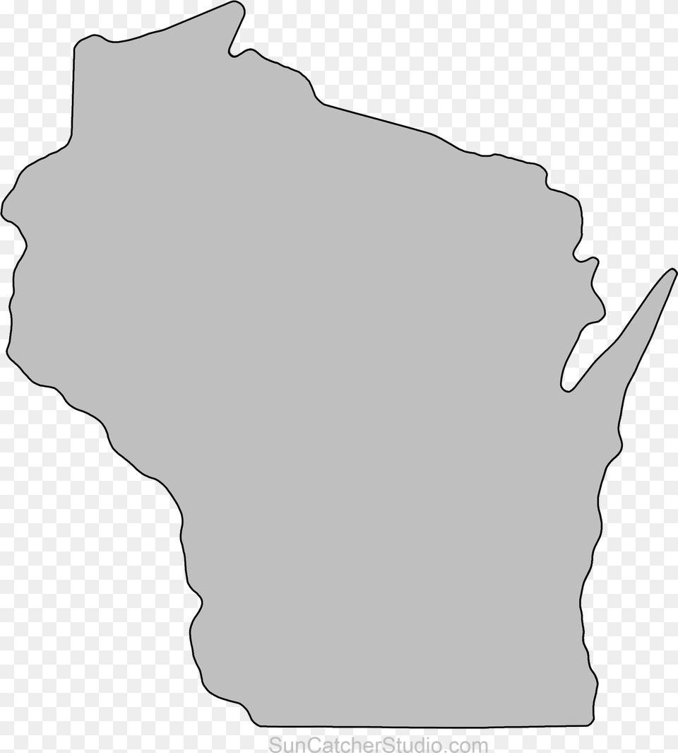 Wisconsin State Outline, Chart, Plot, Silhouette, Adult Free Transparent Png
