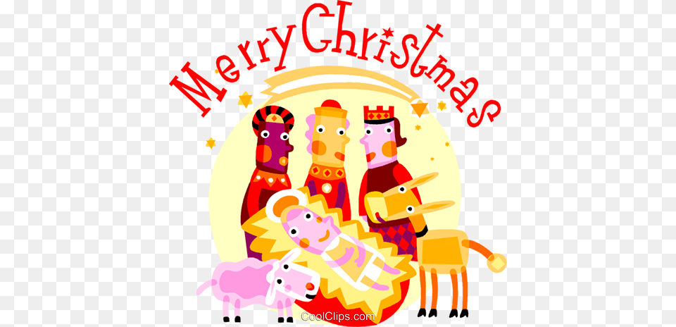 Wise Men With Baby Jesus And Animals Royalty Vector Clip Art, People, Person, Nutcracker, Advertisement Free Transparent Png