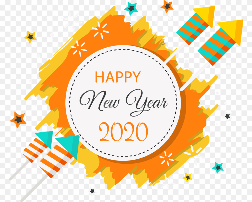 Wish U Happy New Year 2020, Advertisement Free Transparent Png