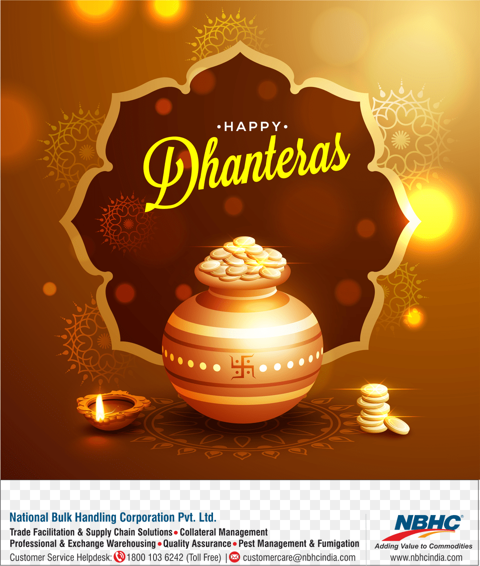 Wish You A Happy Dhanteras Happy Dhanteras, Advertisement, Poster, Diwali, Festival Png Image