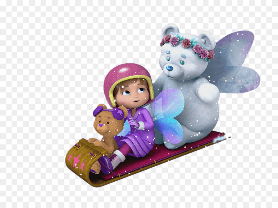 Wishenpoof Playing In The Snow, Doll, Toy, Figurine, Face Png