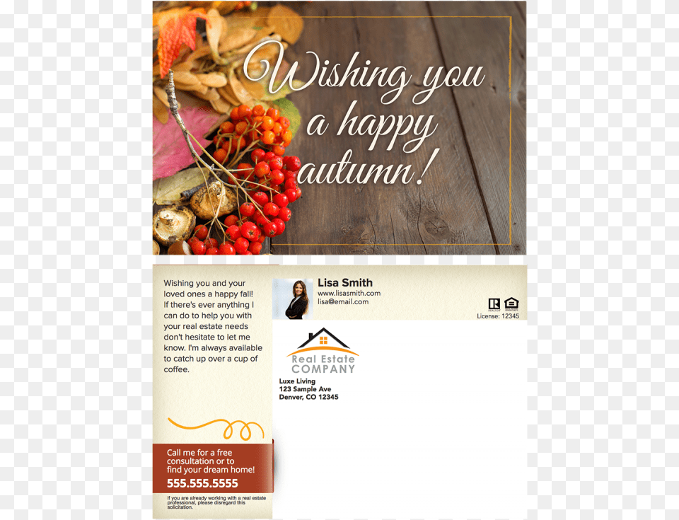 Wishing You A Happy Autumn, Advertisement, Poster, Person, Food Free Png