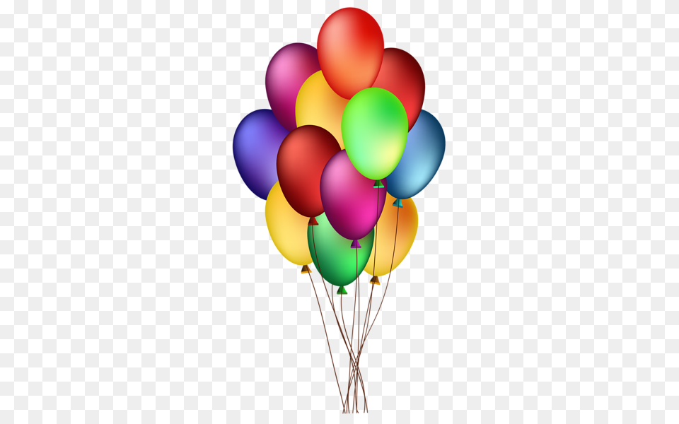 Wishing You A Hbd Balloons Colourful Balloons, Balloon Free Png