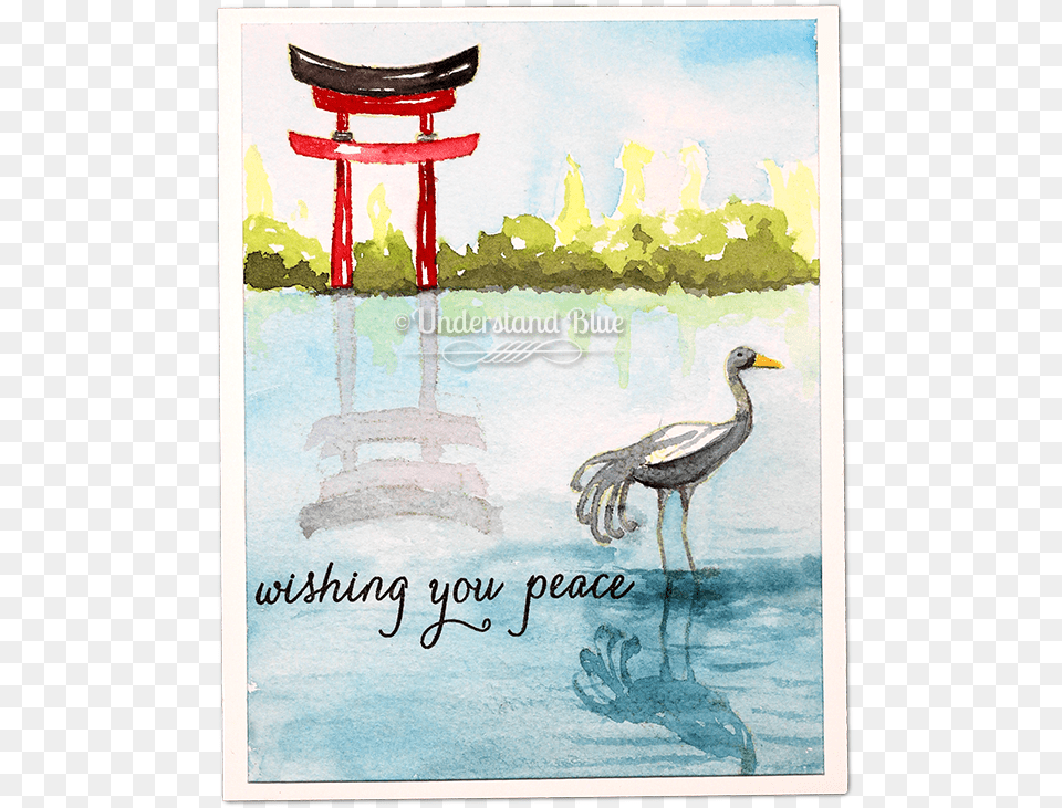 Wishing You Peace By Understand Blue Torii, Animal, Bird, Waterfowl, Gate Png