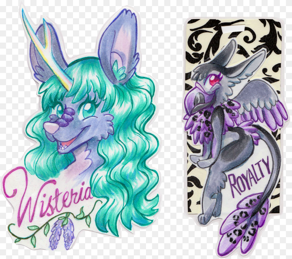 Wisteria And Royalty Badges Illustration, Art, Person, Book, Comics Free Transparent Png