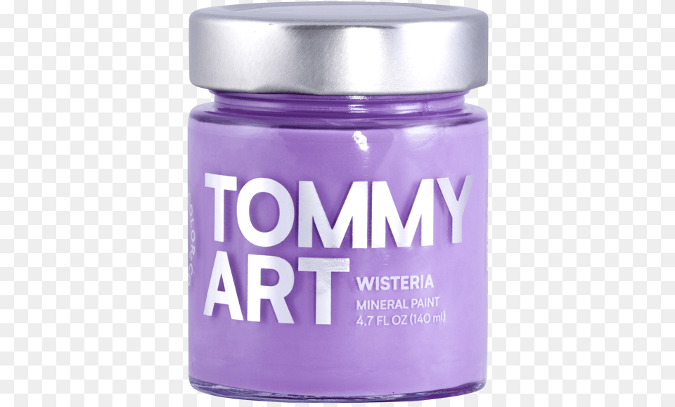 Wisteria Mineral Paint Cream, Jar, Purple, Bottle, Paint Container Png Image