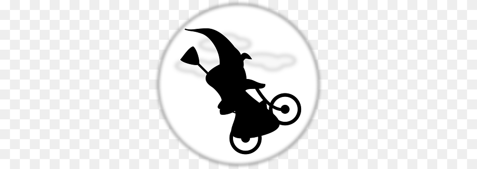 Witch Silhouette, Stencil, Astronomy, Moon Free Transparent Png