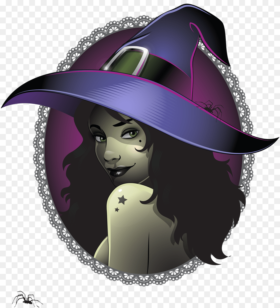 Witch, Clothing, Hat, Sun Hat, Purple Png Image