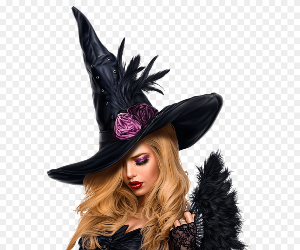 Witch, Adult, Person, Woman, Hat Free Png Download