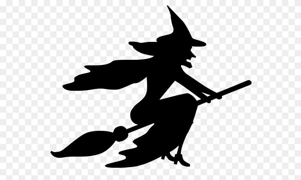 Witch, Silhouette, Stencil, People, Person Free Png Download