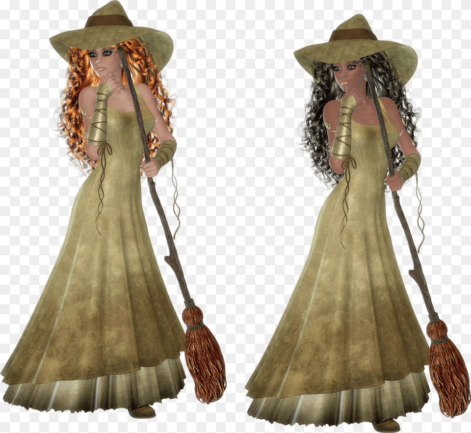Witch, Clothing, Dress, Adult, Wedding Free Png Download