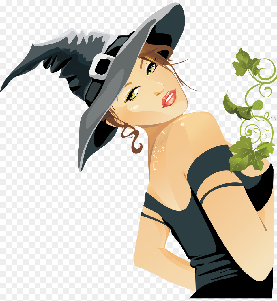 Witch, Clothing, Hat, Adult, Person Free Png