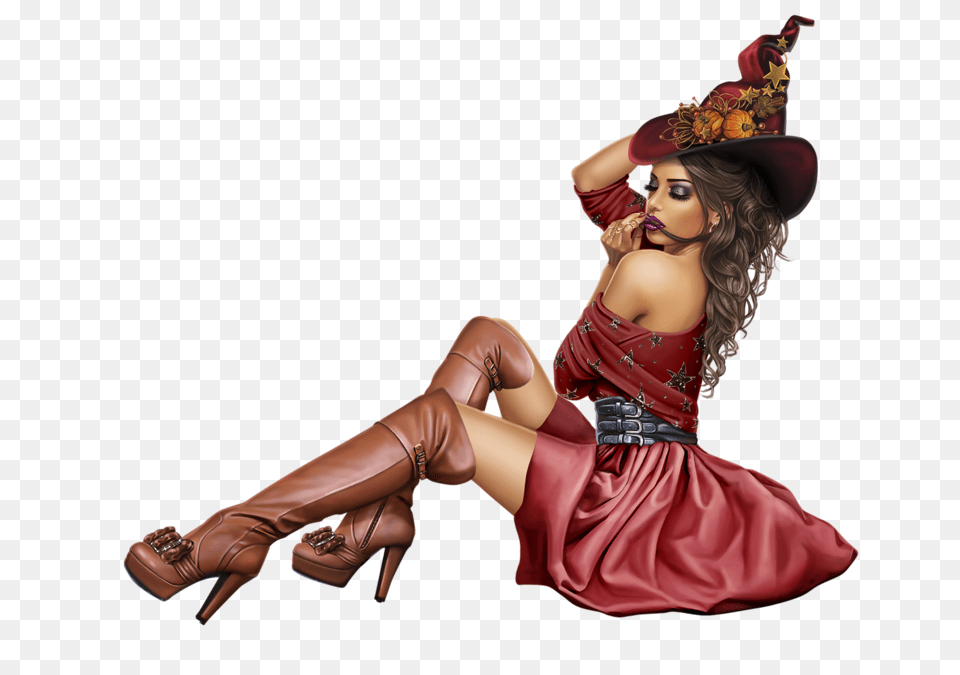 Witch, Adult, Shoe, Person, High Heel Free Png
