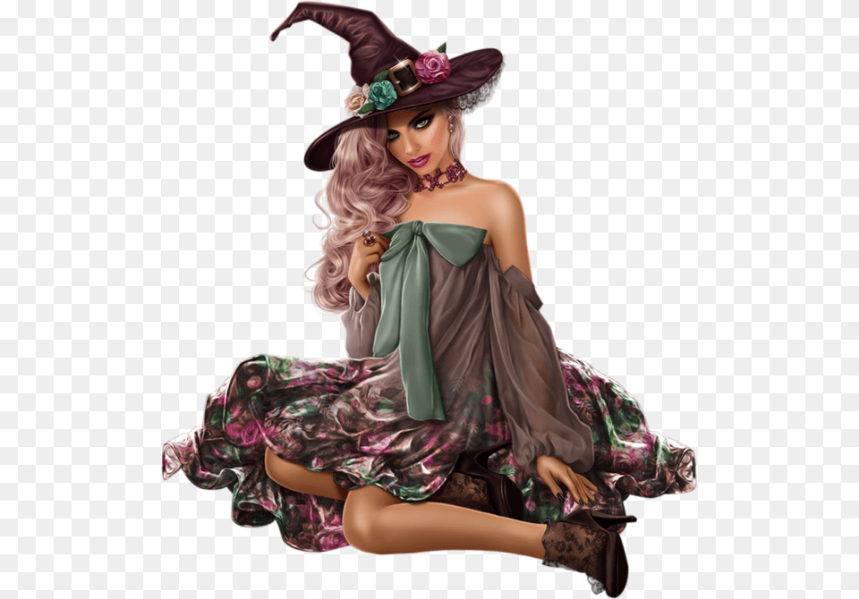 Witch, Woman, Person, Formal Wear, Female Png Image