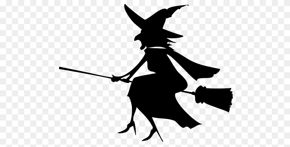 Witch, Silhouette, Stencil, People, Person Free Transparent Png