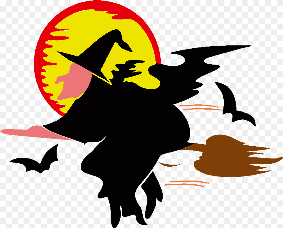 Witch And Bats, Clothing, Hat, Person, Head Free Png Download