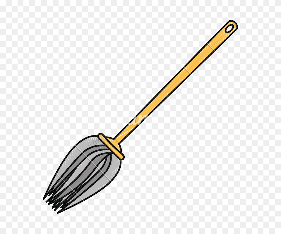 Witch Broom Funny Icon, Device Png Image