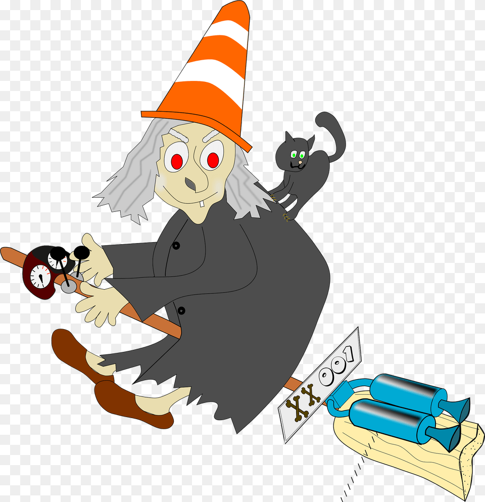 Witch Clipart, Hat, Clothing, Publication, Person Free Png