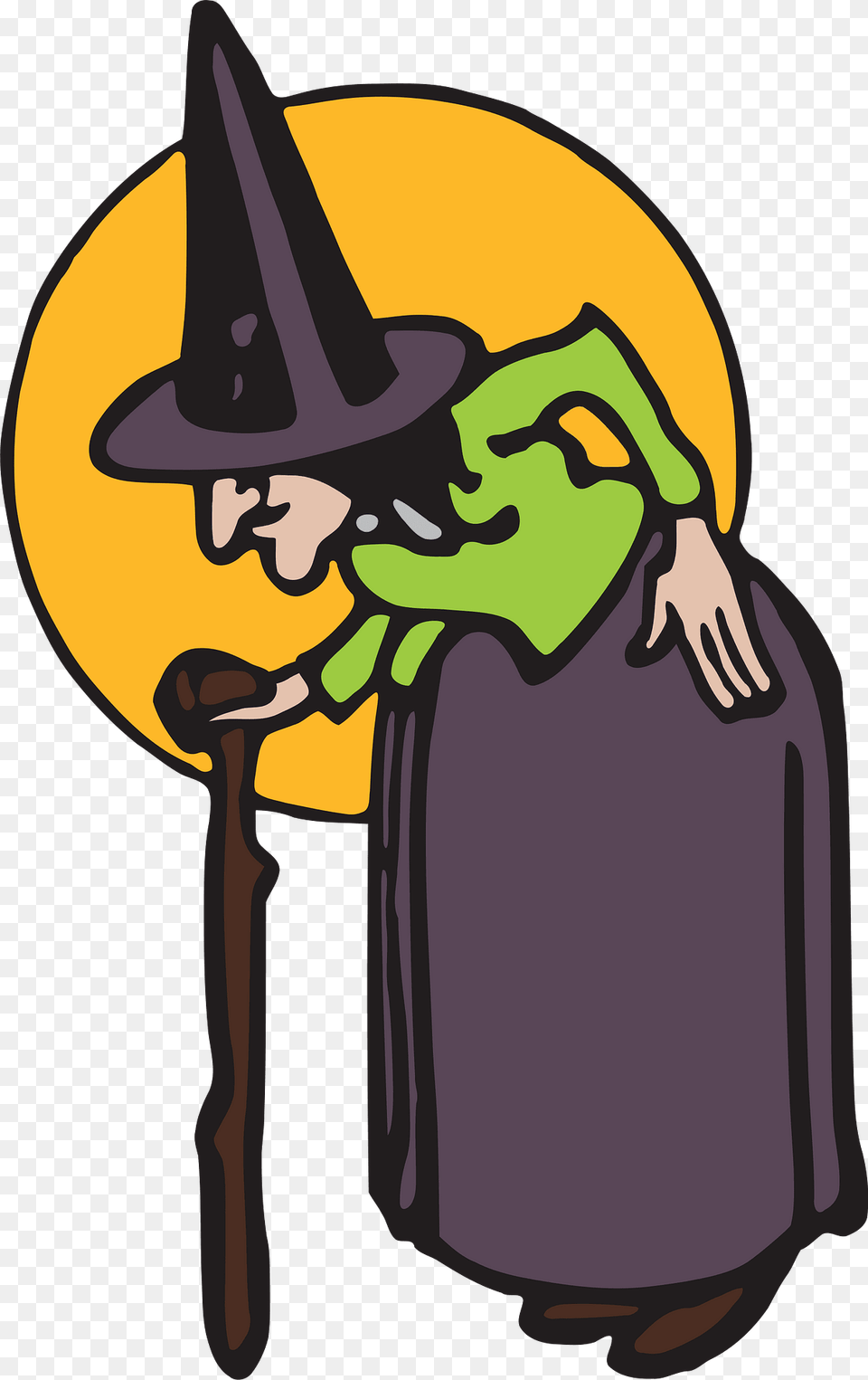 Witch Clipart, Clothing, Hat, Person, People Png Image