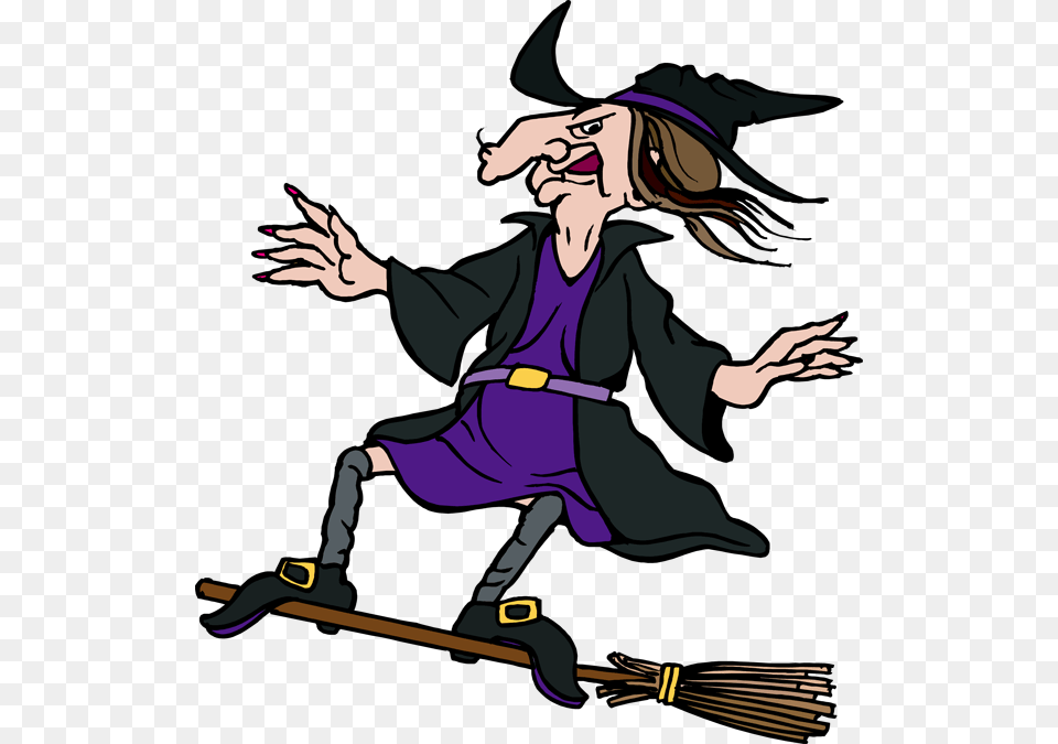 Witch Clipart, Person, Book, Comics, Publication Free Png