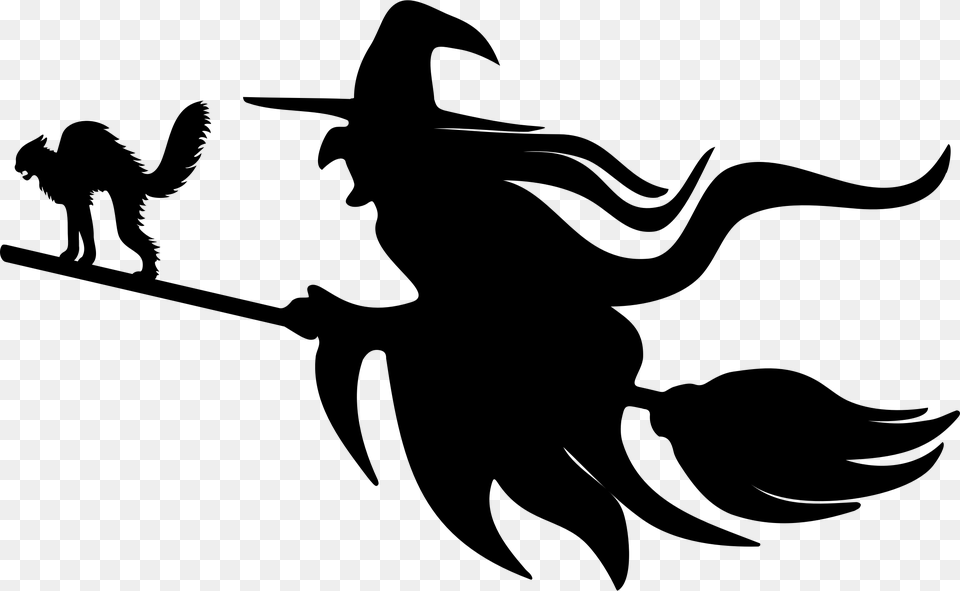 Witch Clipart Clipart Crossword, Silhouette, Person Png Image