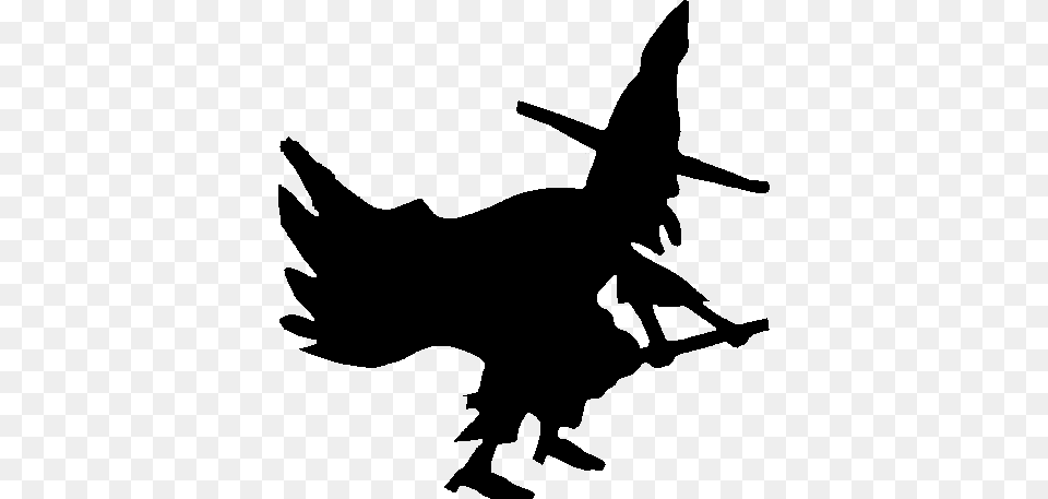 Witch Cutout, Silhouette, Animal, Dinosaur, Reptile Free Transparent Png