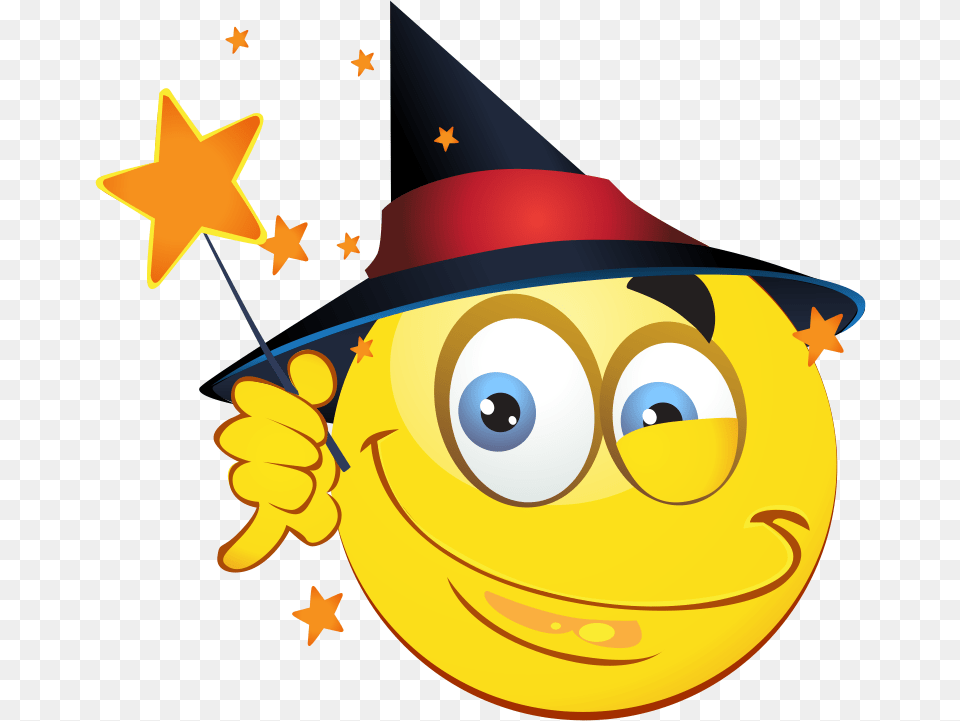 Witch Emoji 309 Decal Smiley Hocus Pocus, Clothing, Hat Free Png Download