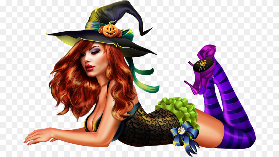Witch Halloween 3d, Adult, Person, Female, Woman Free Transparent Png