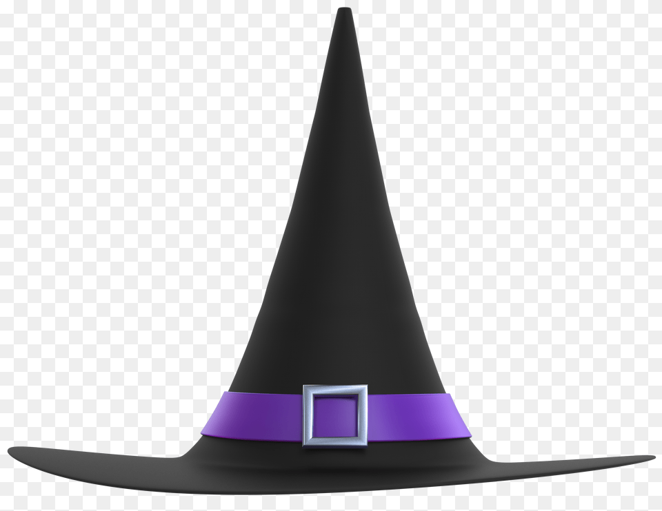 Witch Hat Black And Purple Image Spire, Clothing, Appliance, Ceiling Fan, Device Free Png Download