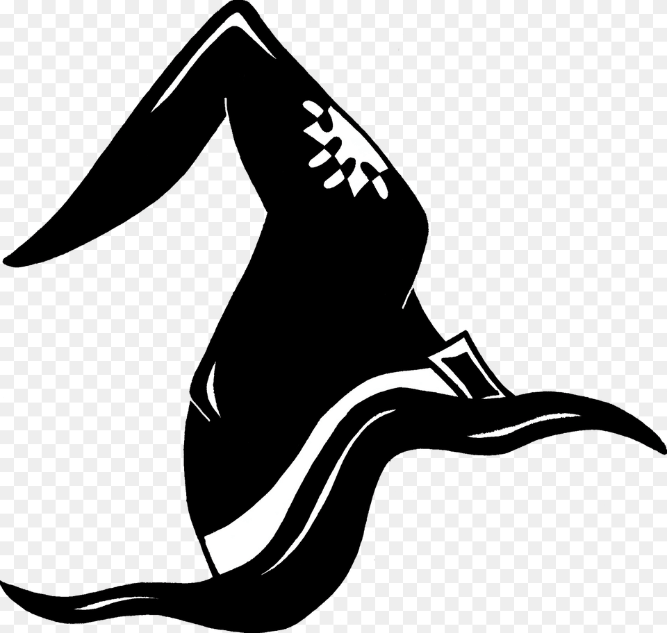 Witch Hat Clipart, Stencil, Clothing, Footwear, Shoe Free Transparent Png