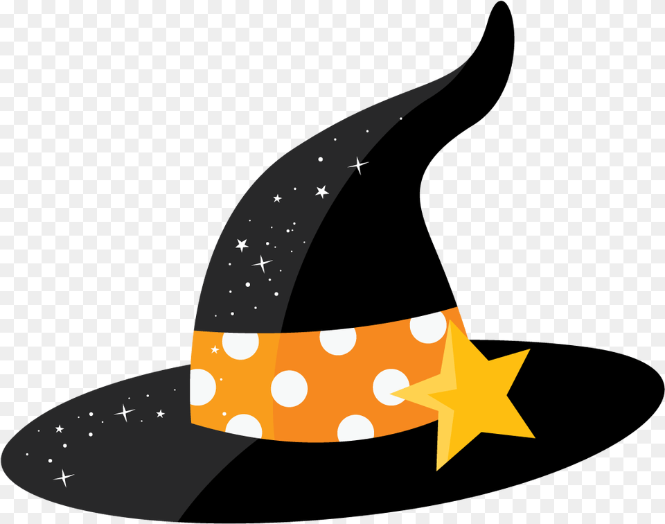 Witch Hat Clipart, Clothing, Star Symbol, Symbol, Animal Free Png Download