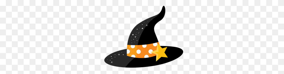 Witch Hat Clipart Decor, Clothing, Star Symbol, Symbol, Animal Free Transparent Png