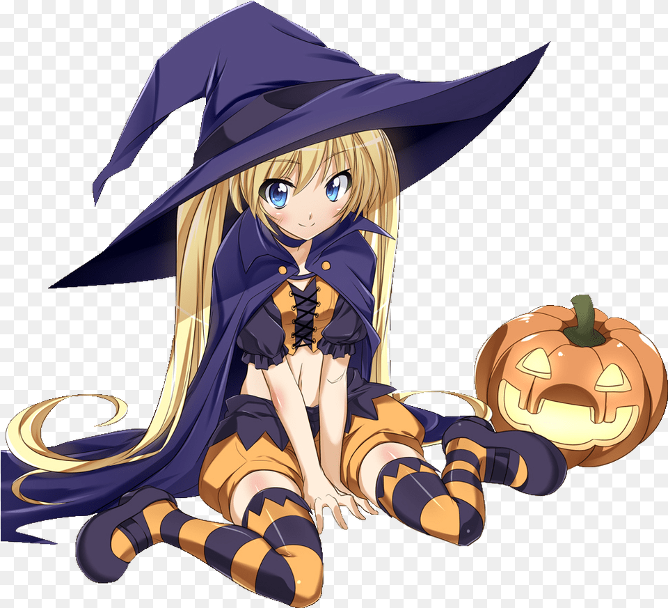 Witch Hat Clipart Minecraft Witch Halloween Anime Girl Transparent, Publication, Book, Comics, Adult Png