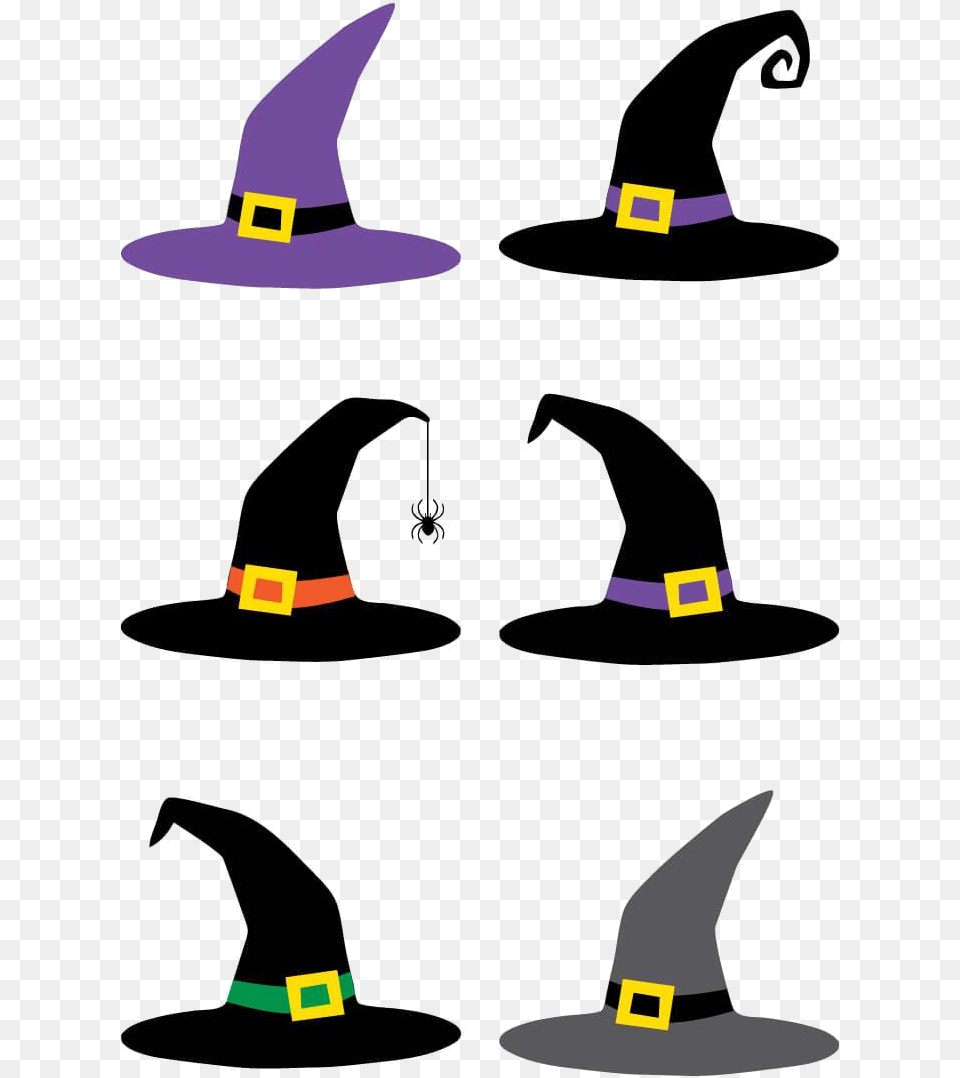 Witch Hat Cut Files Clip Art Hey Lets Make Stuff Transparent Halloween Witch Hat Clipart, Clothing, Sun Hat, Lighting, Cap Png Image
