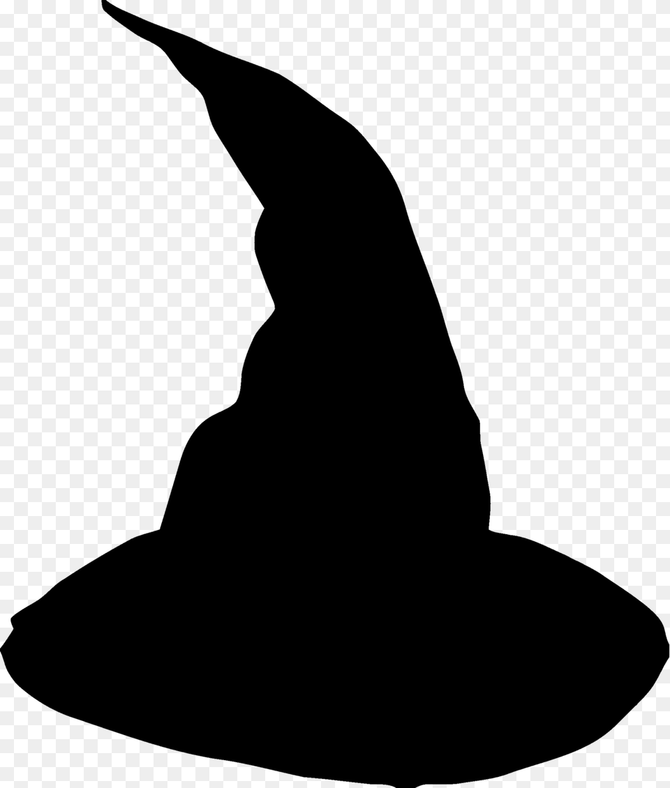 Witch Hat No Background, Clothing, Lighting, Silhouette, Hood Free Png Download