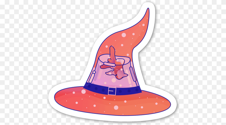 Witch Hat Sticker, Clothing, Sun Hat, Outdoors, Water Free Png