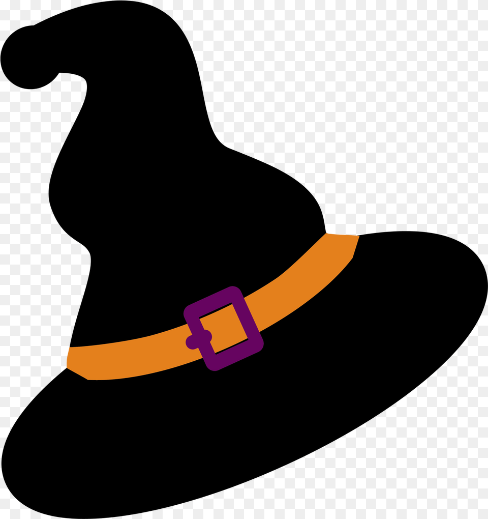 Witch Hat Svg Cut File Halloween Vector Witch Hat, Accessories, Belt, Smoke Pipe, Strap Png Image
