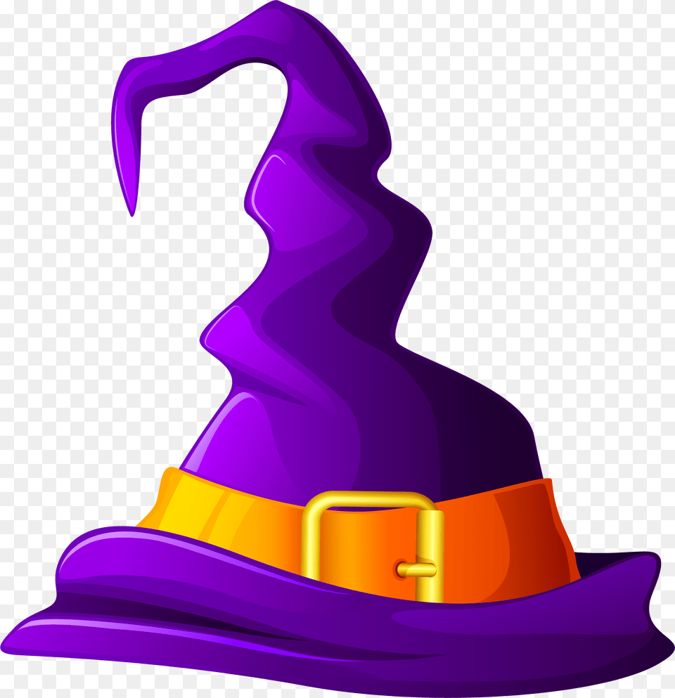Witch Hat Transparent Background, Accessories, Purple, Clothing, Belt Free Png