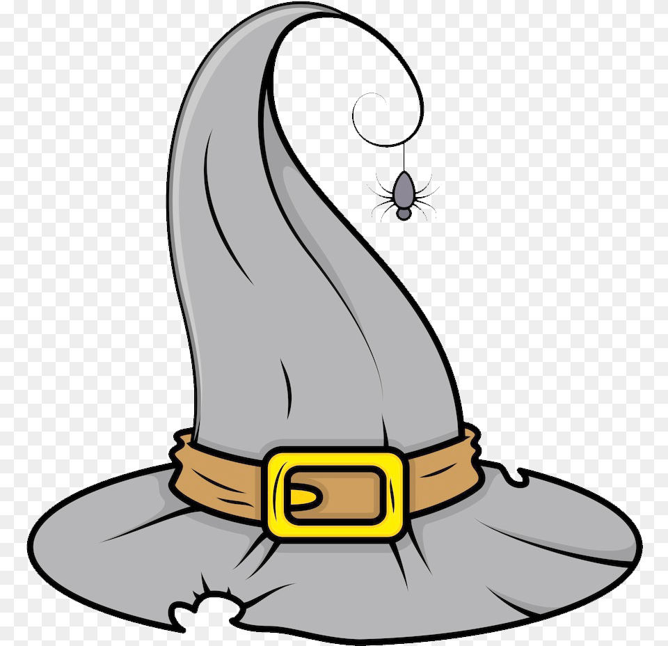 Witch Hat Transparent Cartoon Cartoon Witch Hat, Clothing, Accessories, Belt, People Png Image