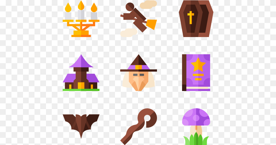 Witch Icon, Fungus, Plant, People, Person Png Image